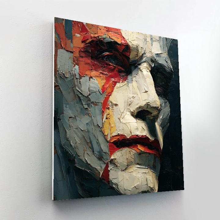 Francis Bacon Inspired Distorted Portrait paint by number
