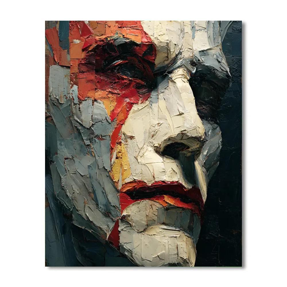 Francis Bacon Inspired Distorted Portrait paint by number
