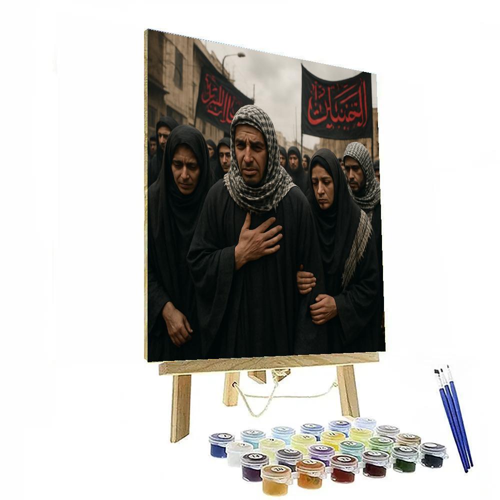 Ashura Procession Mourning paint by number