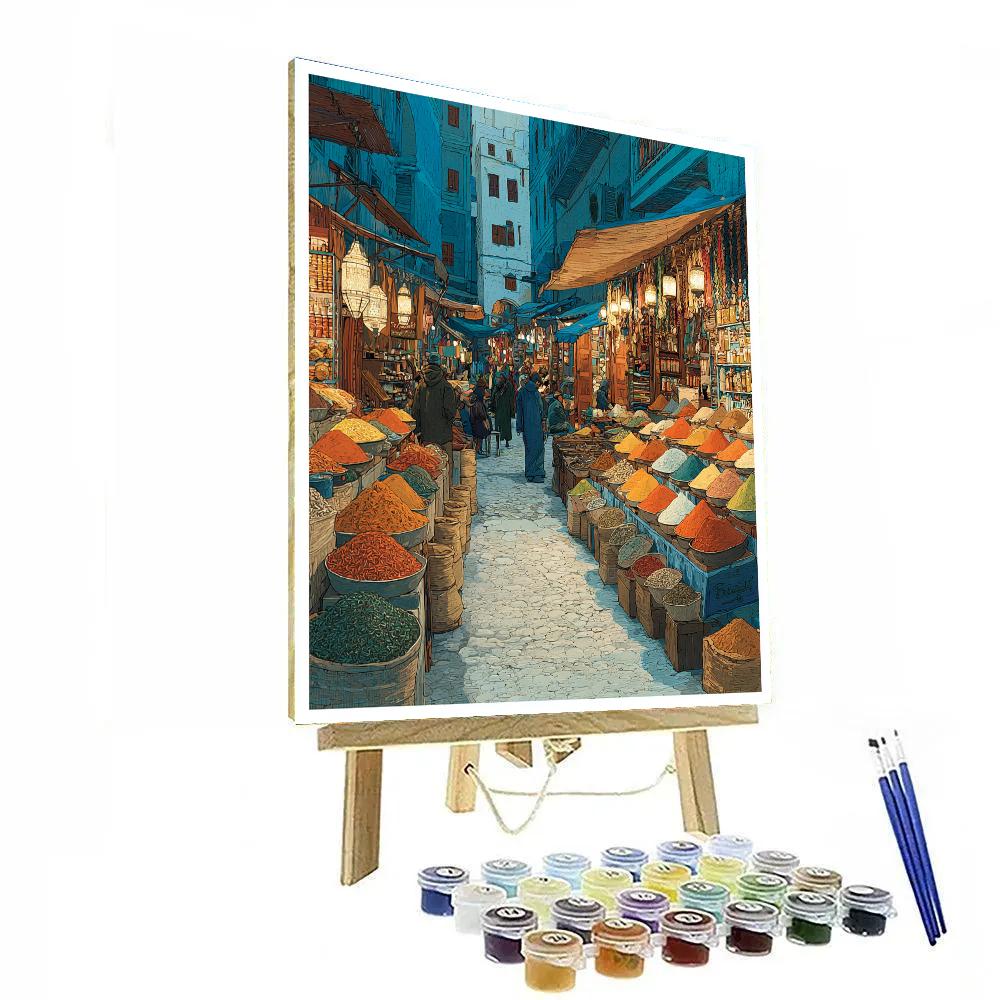 Multi Level Markets Of Istanbul Turkey paint by color