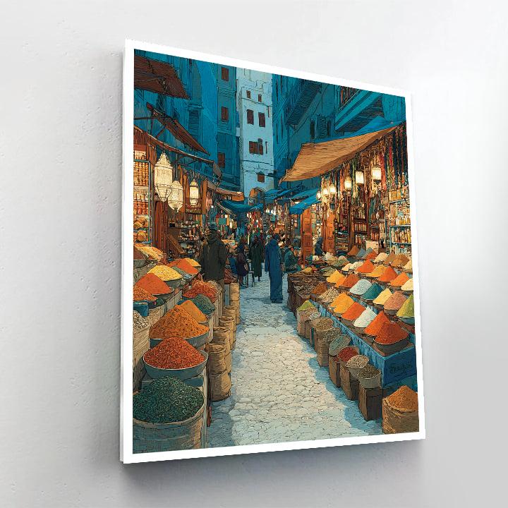 Multi Level Markets Of Istanbul Turkey paint by color