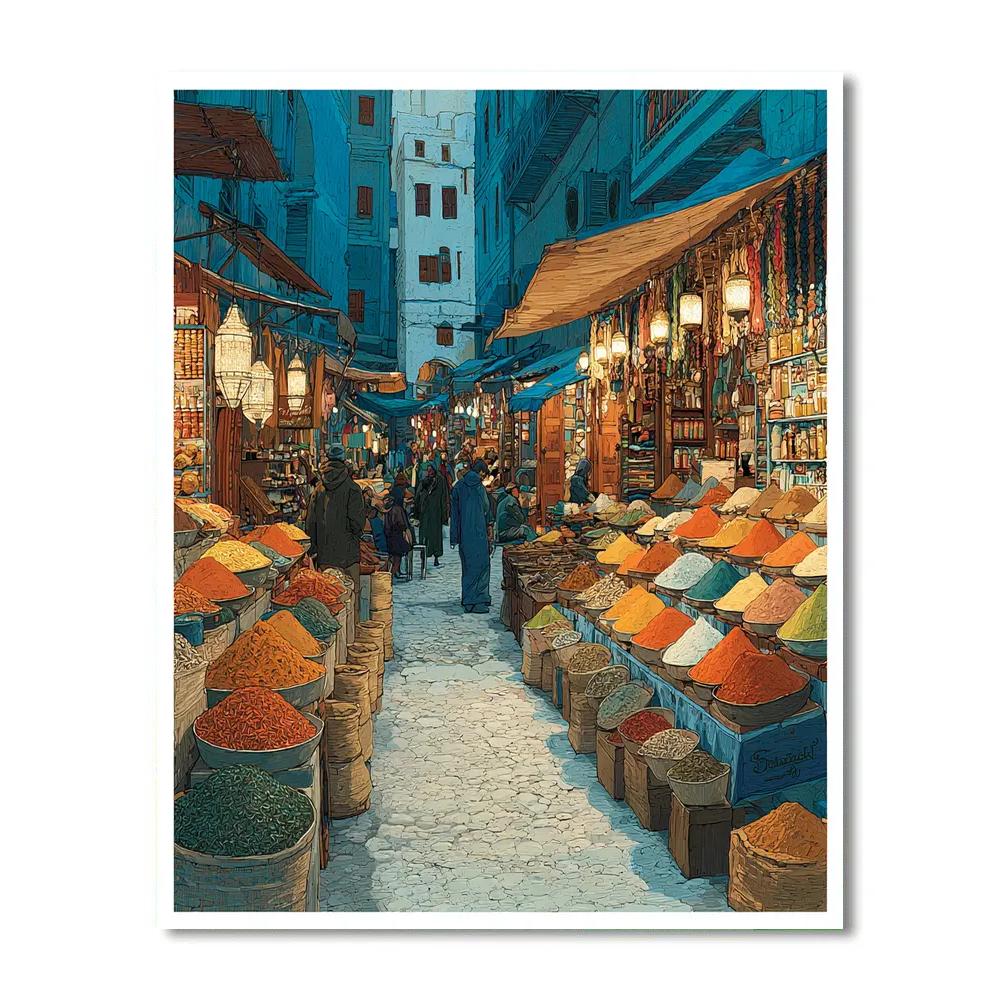 Multi Level Markets Of Istanbul Turkey paint by color