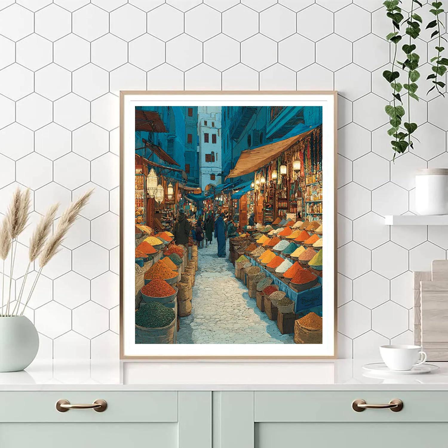 Multi Level Markets Of Istanbul Turkey paint by color