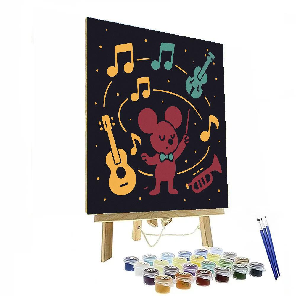 Orbiting Orchestra Practice paint by number