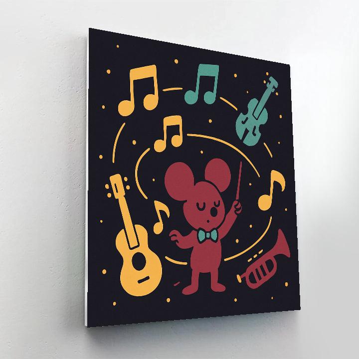 Orbiting Orchestra Practice paint by number