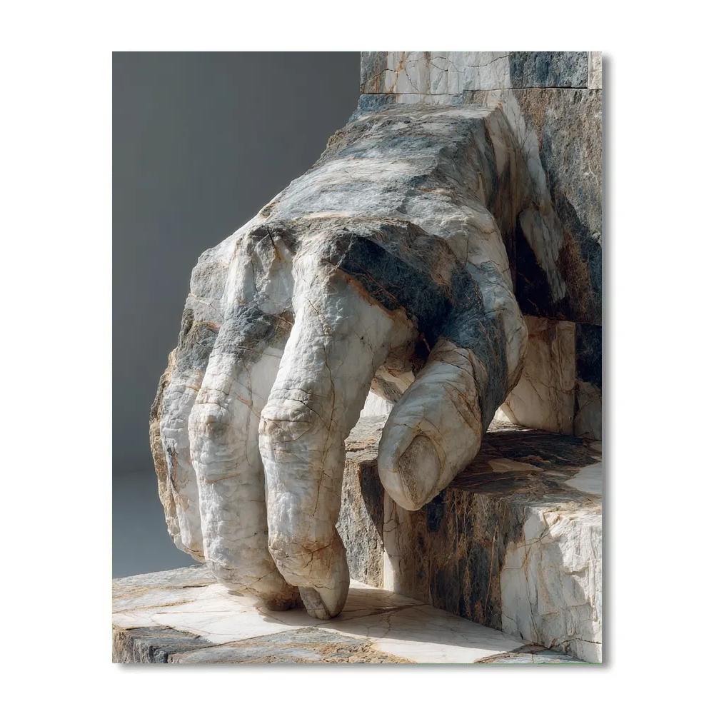 Auguste Rodin Inspired Marble Study Number painting
