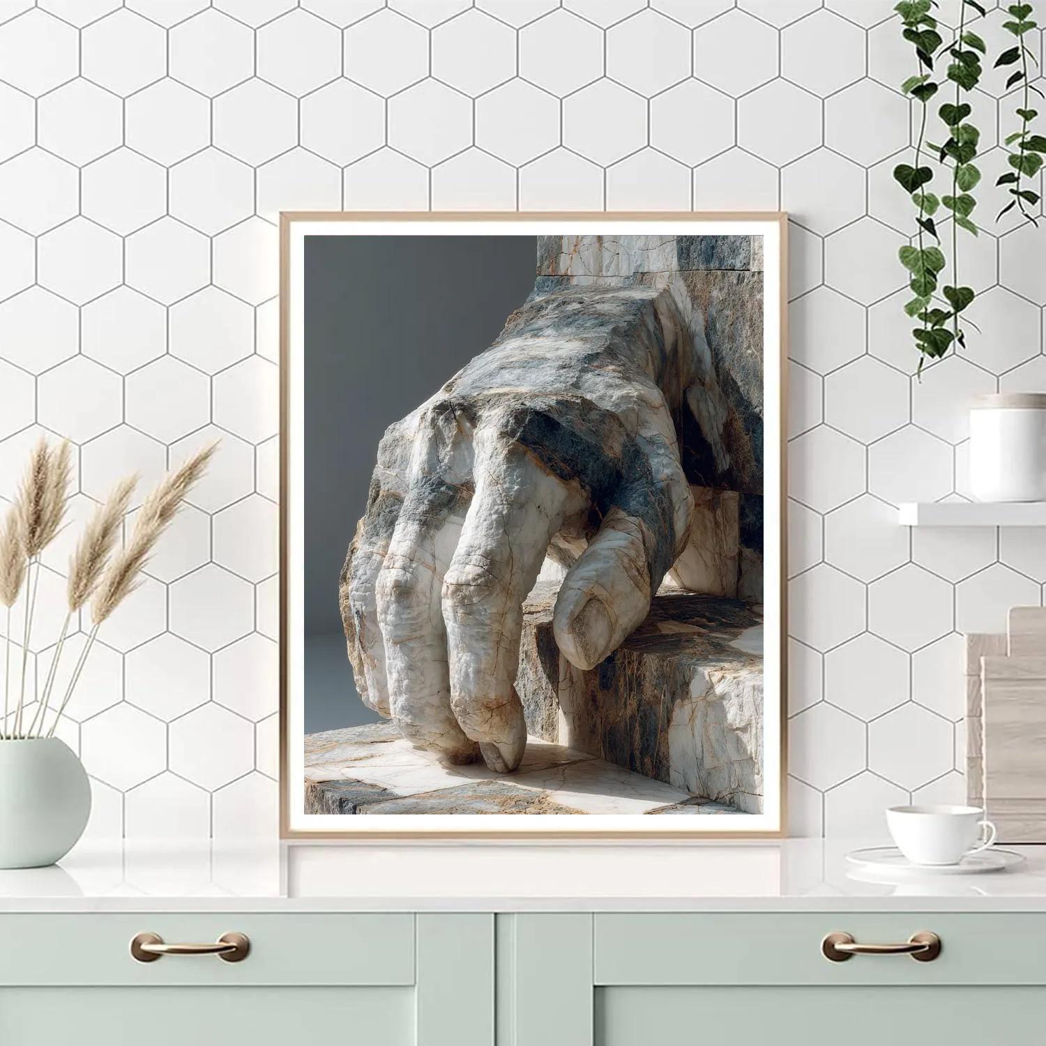 Auguste Rodin Inspired Marble Study Number painting