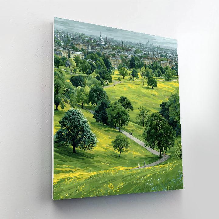 Phoenix Park Urban Meadows Dublin Ireland Paint by numbers art