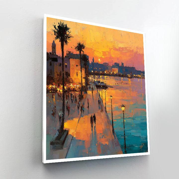 Manila Baywalk Sunset Philippines Painting by numbers kit