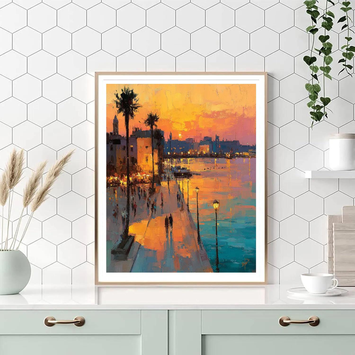 Manila Baywalk Sunset Philippines Painting by numbers kit