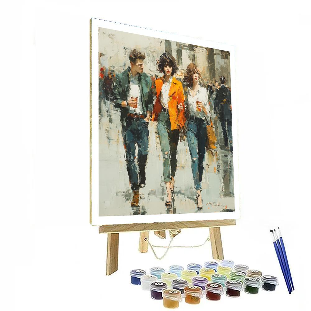 Édouard Manet Inspired Market Stall Numbered painting kits