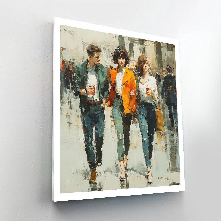 Édouard Manet Inspired Market Stall Numbered painting kits