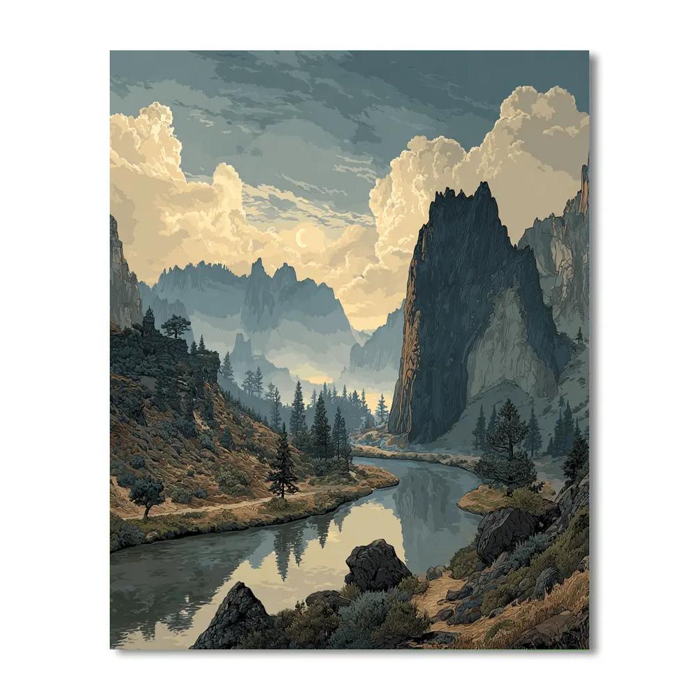 Paul Nash Inspired War Landscape Numbered painting kits