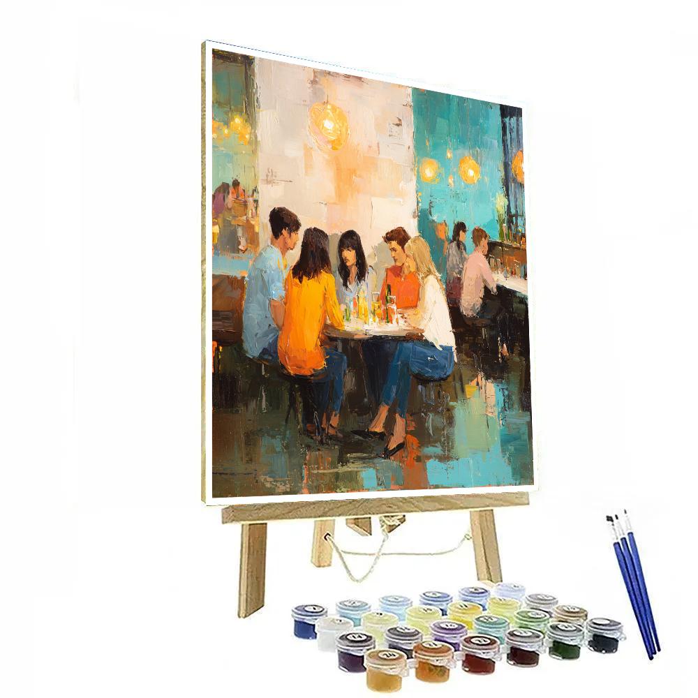 Pierre-Auguste Renoir Inspired Café Conversation Number painting