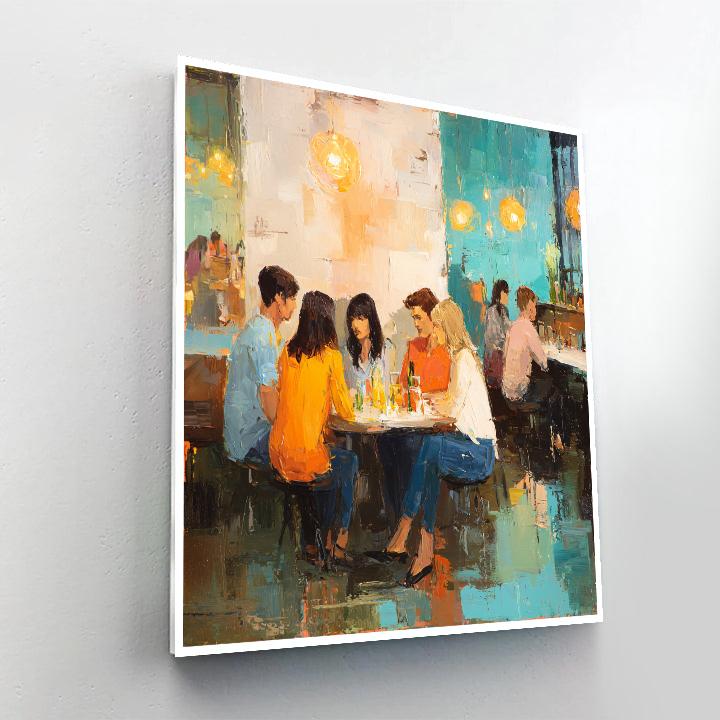 Pierre-Auguste Renoir Inspired Café Conversation Number painting