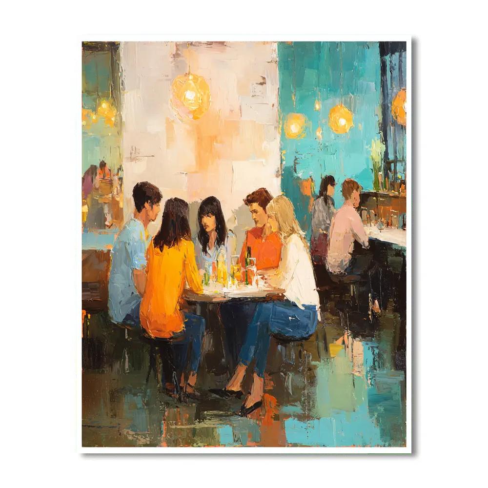 Pierre-Auguste Renoir Inspired Café Conversation Number painting