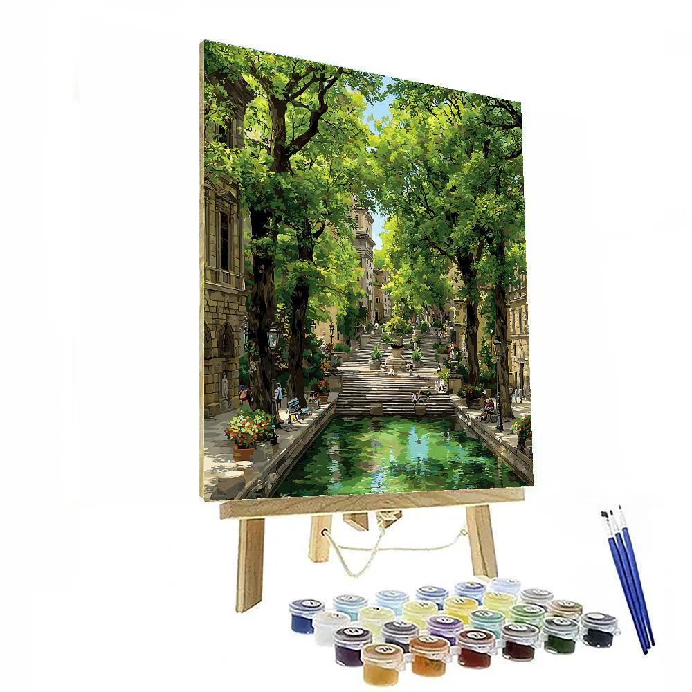 Athens National Garden Urban Oasis Greece paint by color