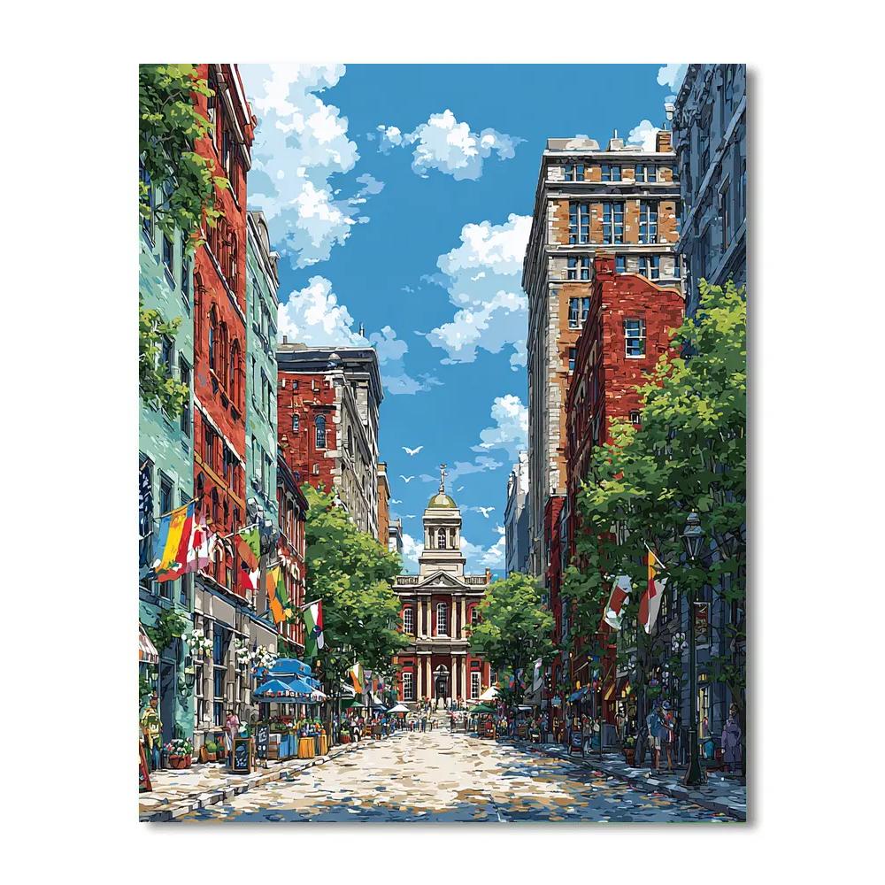 Zocalo Historic Square Mexico City Mexico Paint by numbers kits