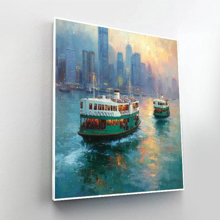 Hong Kong Star Ferry Harbor Commute China paint by numbers