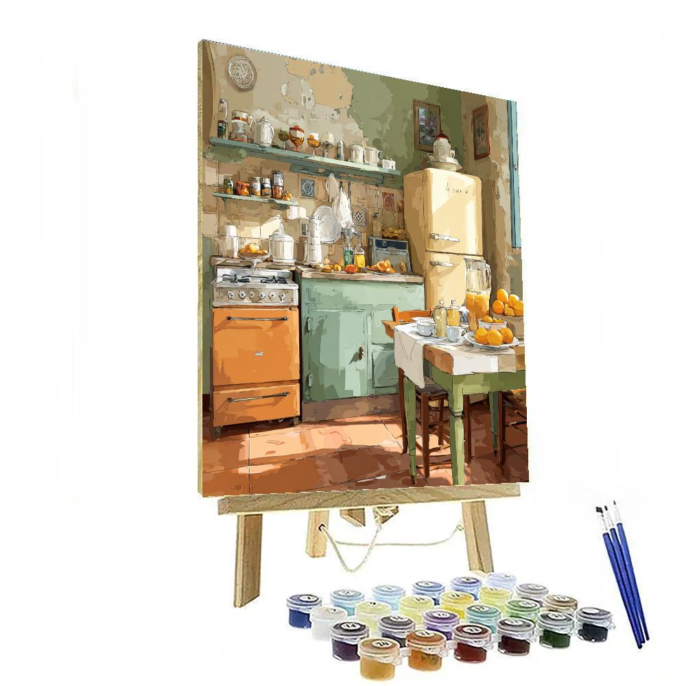 Pierre Bonnard Inspired Kitchen Interior Paint by numbers art