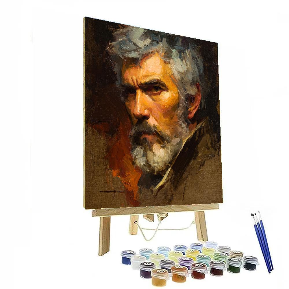 Rembrandt Inspired Old Sailor paint by number