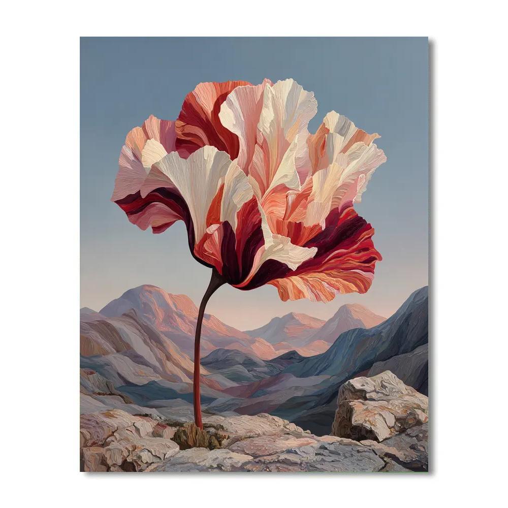 Georgia O Keeffe Inspired Mountain Bloom Painting by numbers kit