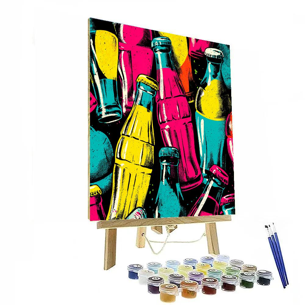 Andy Warhol Inspired Retro Soda paint by number