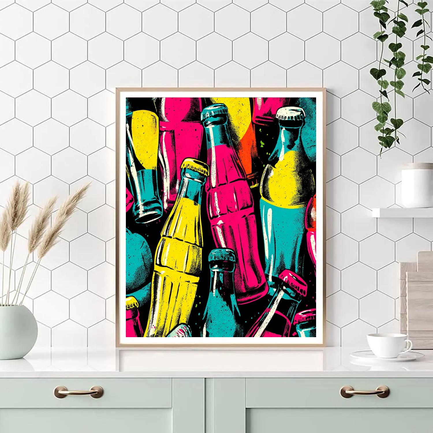 Andy Warhol Inspired Retro Soda paint by number