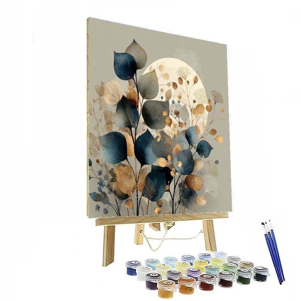 Leonardo Da Vinci Inspired Lunar Botany Painting by numbers kit