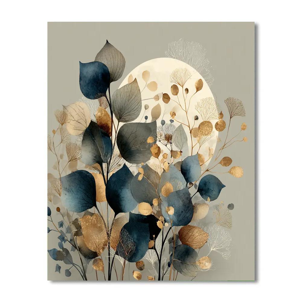 Leonardo Da Vinci Inspired Lunar Botany Painting by numbers kit