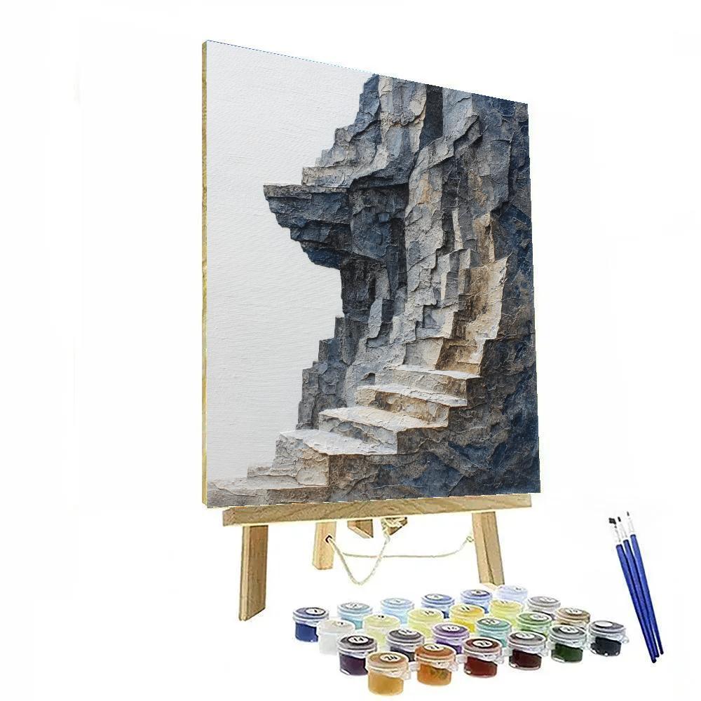 Caravaggio Inspired Mountain Edge Paint by numbers art