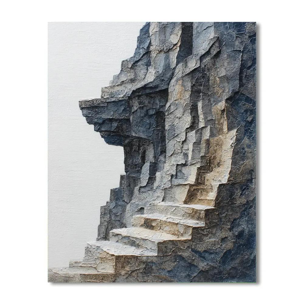 Caravaggio Inspired Mountain Edge Paint by numbers art