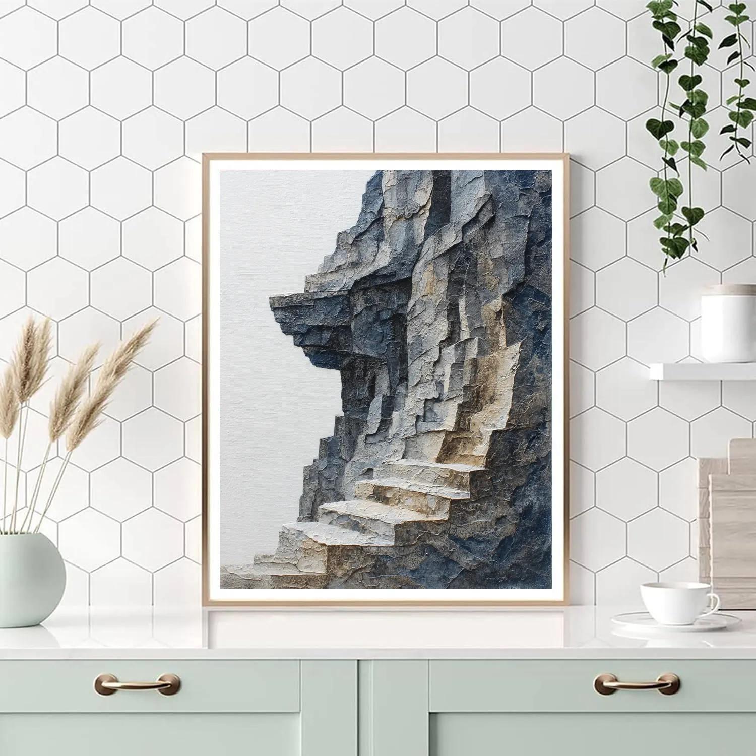 Caravaggio Inspired Mountain Edge Paint by numbers art