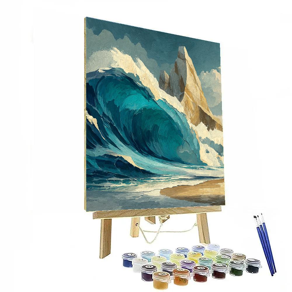 Michelangelo Inspired Ocean Anvil paint by color