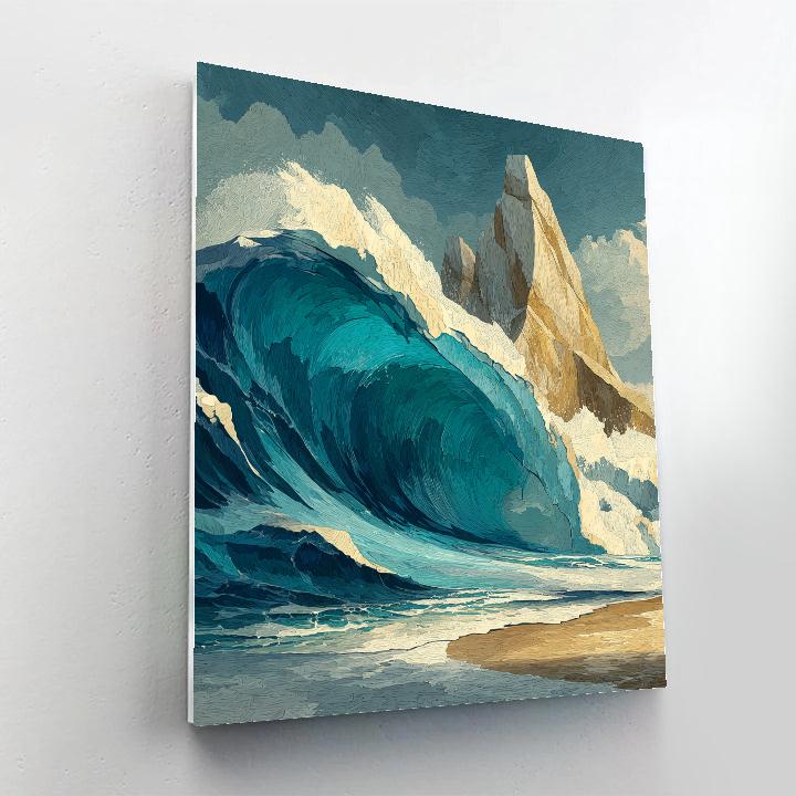 Michelangelo Inspired Ocean Anvil paint by color