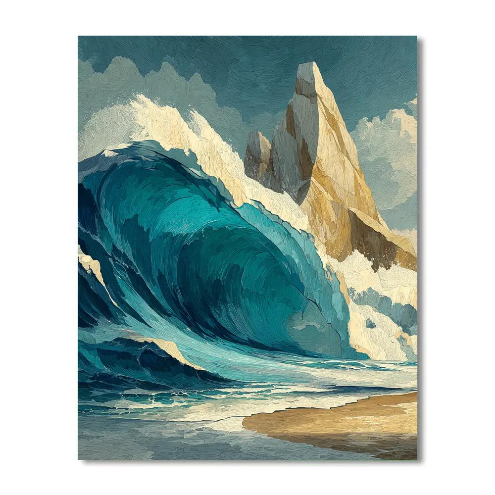 Michelangelo Inspired Ocean Anvil paint by color