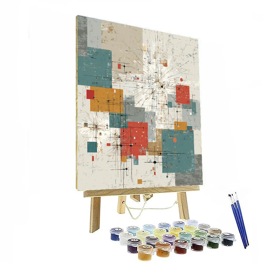 Paul Klee Inspired Star Map DIY paint by numbers