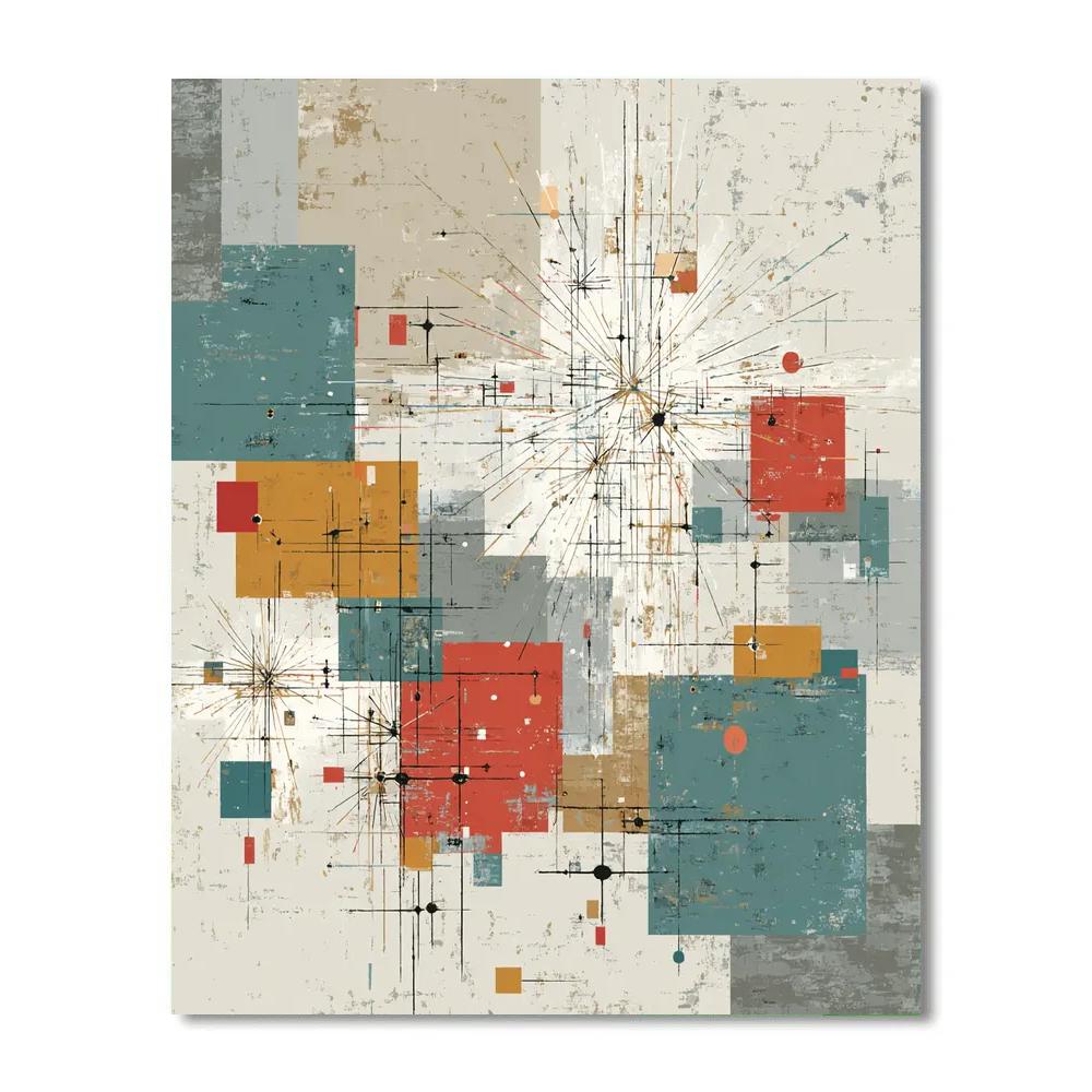 Paul Klee Inspired Star Map DIY paint by numbers