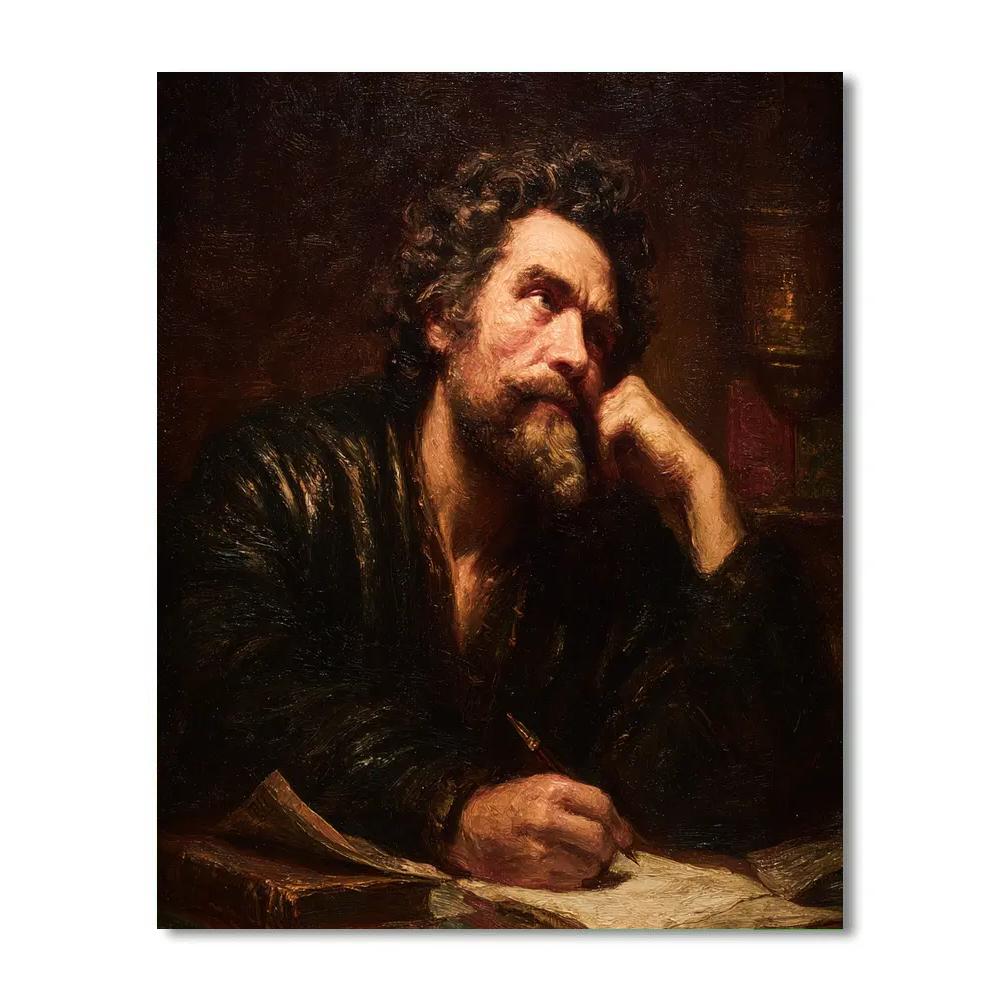 Rembrandt Inspired Scholar Study painting number kit