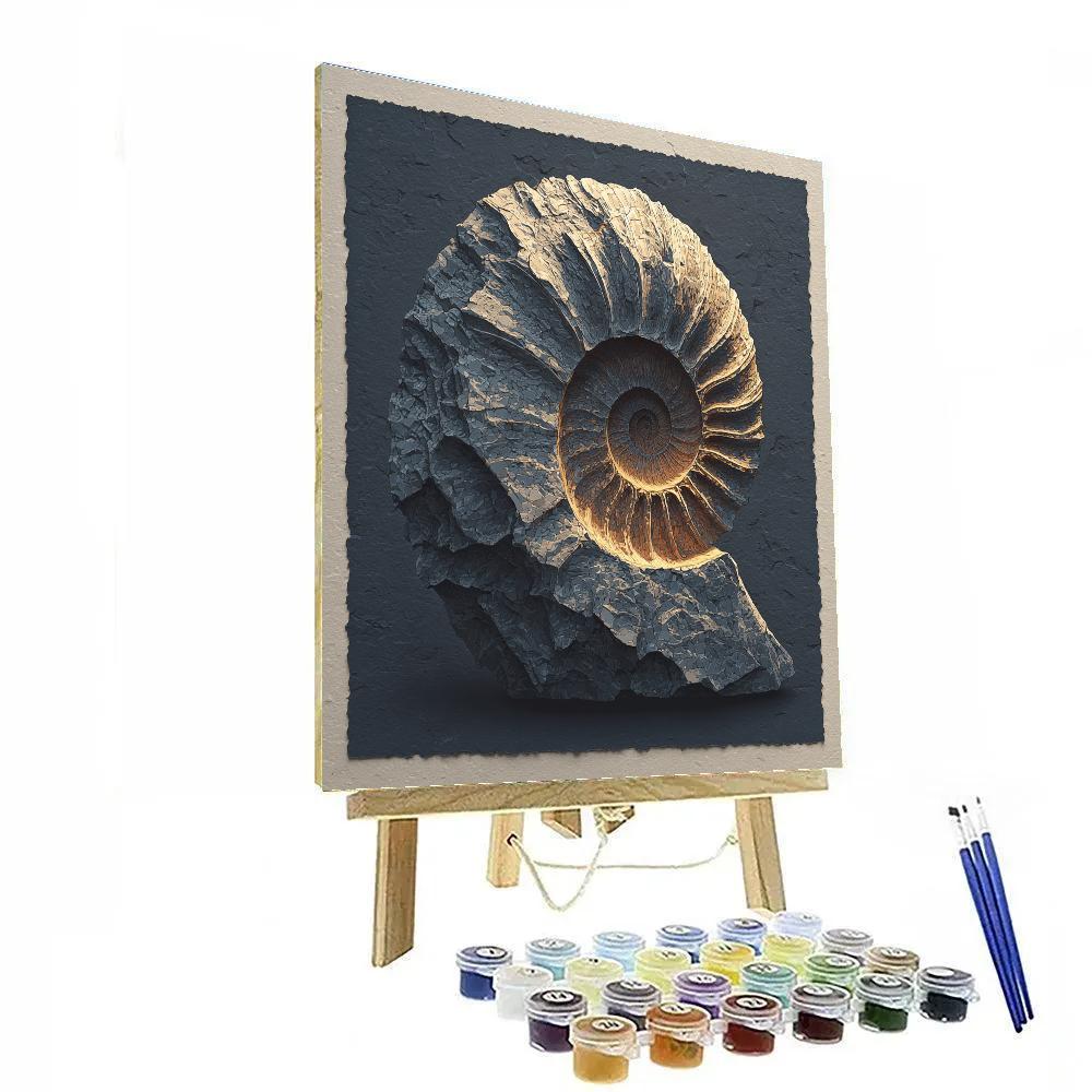 Caravaggio Inspired Ancient Fossil Reveal Painting by numbers kit