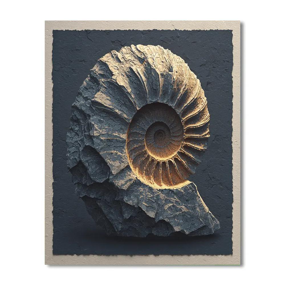 Caravaggio Inspired Ancient Fossil Reveal Painting by numbers kit