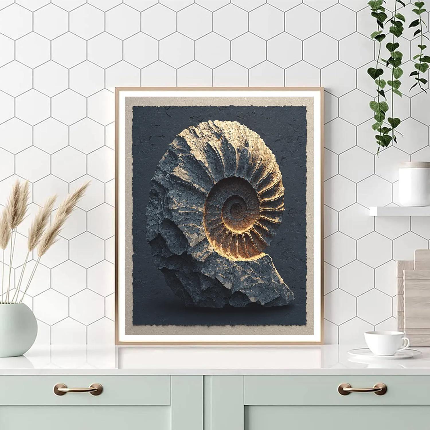 Caravaggio Inspired Ancient Fossil Reveal Painting by numbers kit