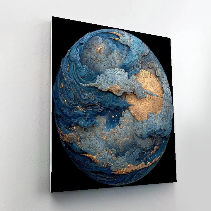 Michelangelo Inspired Celestial Sphere Paint by numbers kits