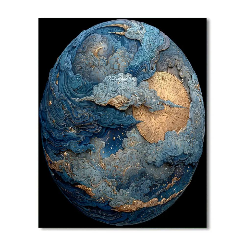 Michelangelo Inspired Celestial Sphere Paint by numbers kits