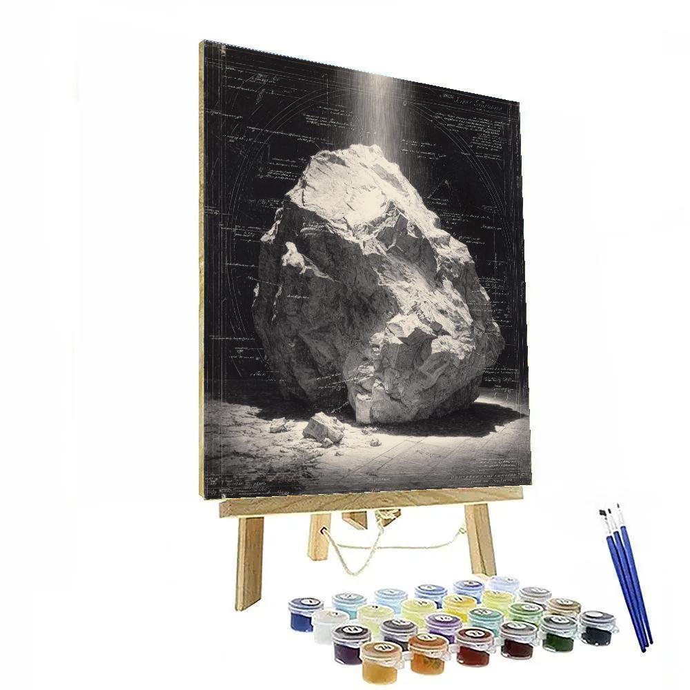 Caravaggio Inspired Meteor Fragment Study Paint by numbers art