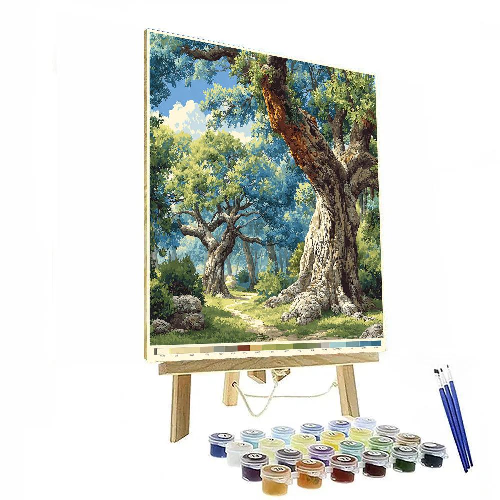 Michelangelo Inspired Rosewood Grove Number painting