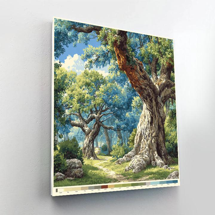 Michelangelo Inspired Rosewood Grove Number painting