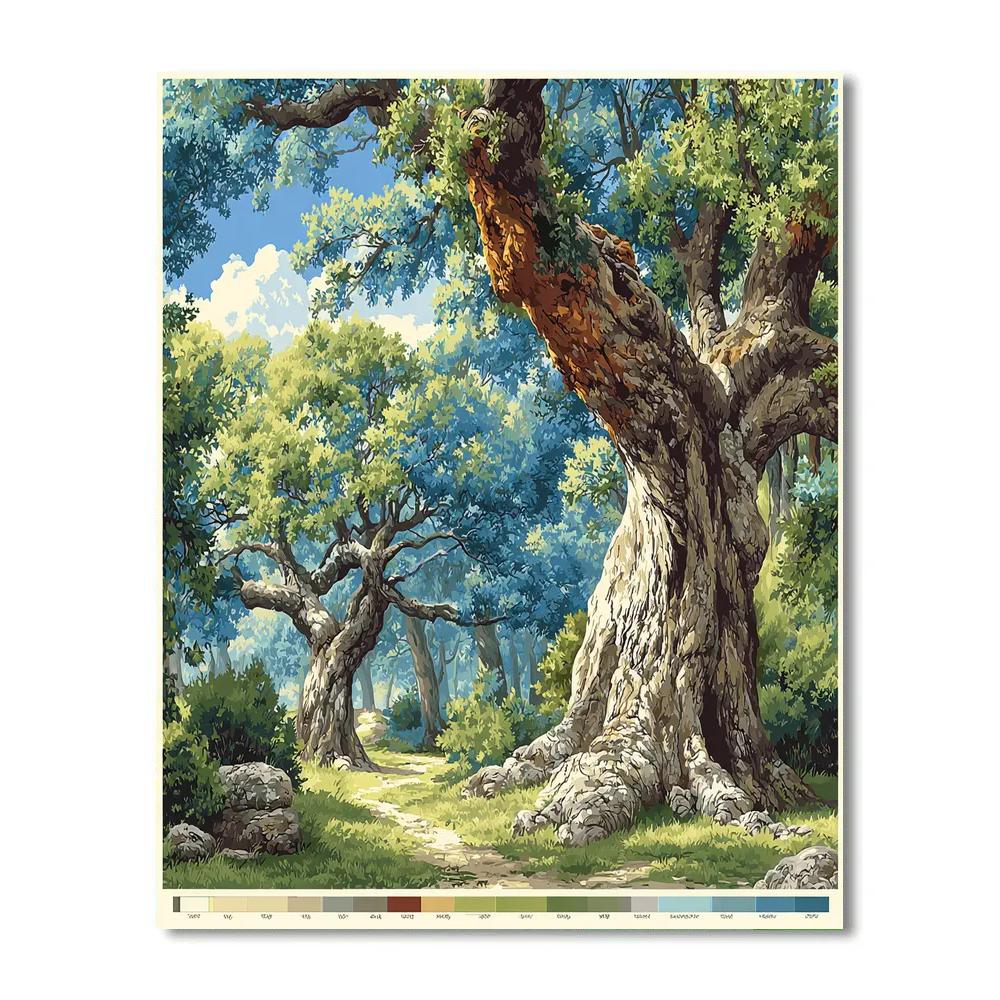 Michelangelo Inspired Rosewood Grove Number painting