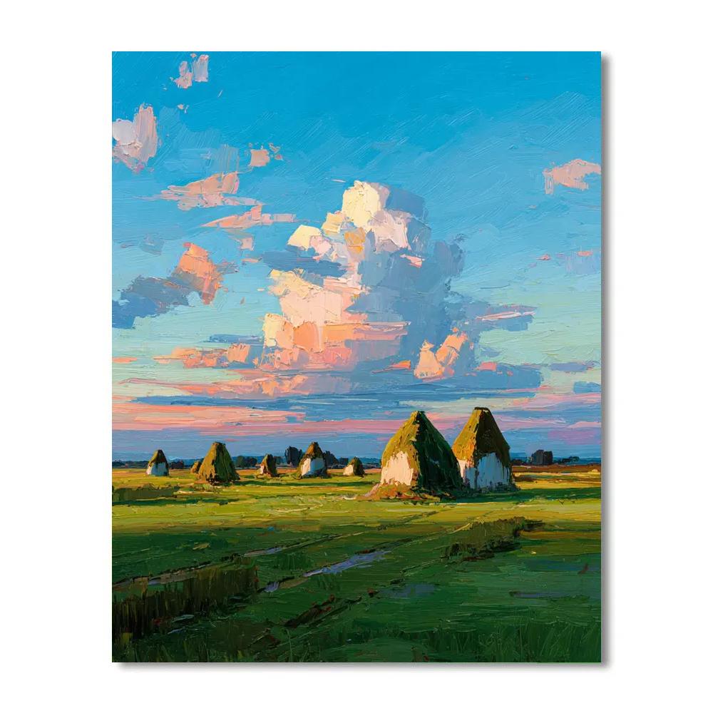 John Constable Inspired Hayrick Paint by numbers art