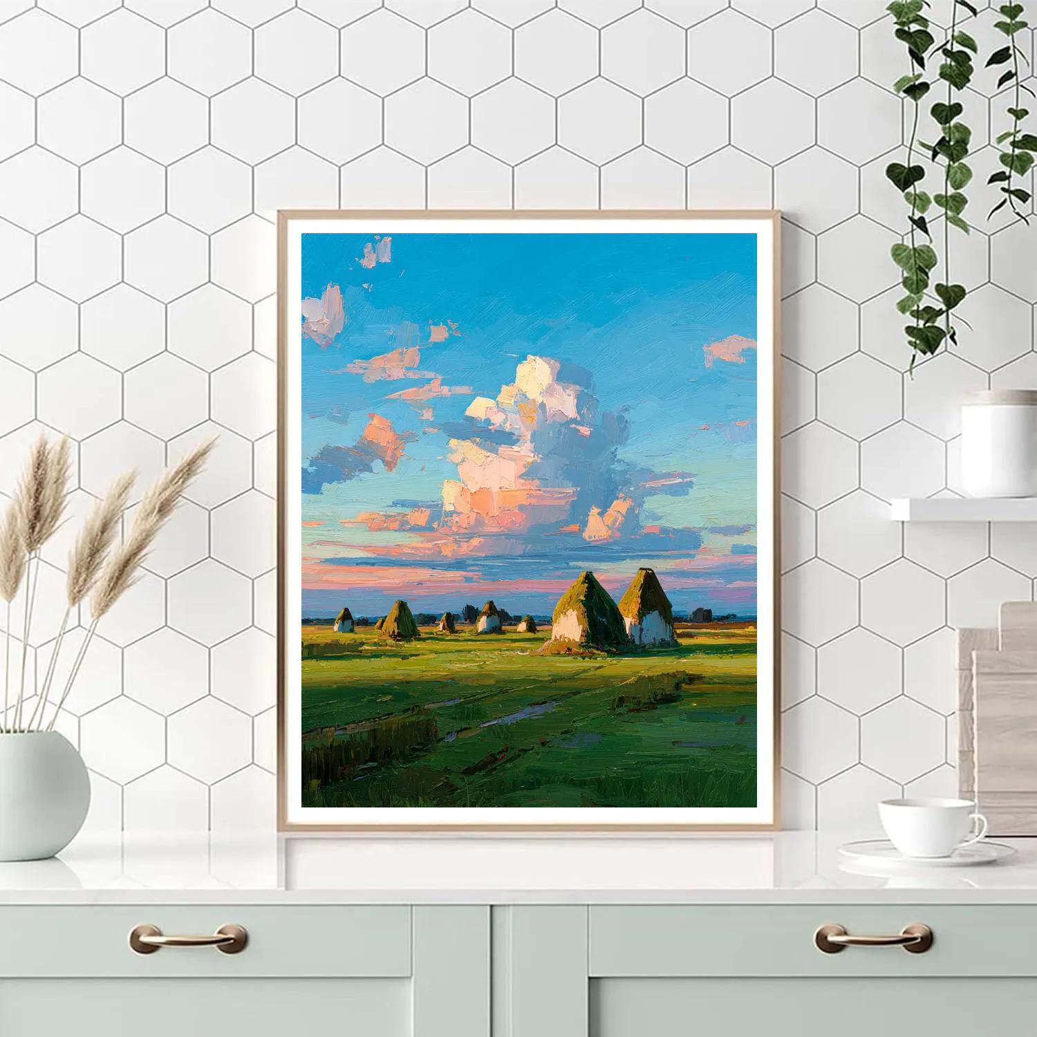 John Constable Inspired Hayrick Paint by numbers art